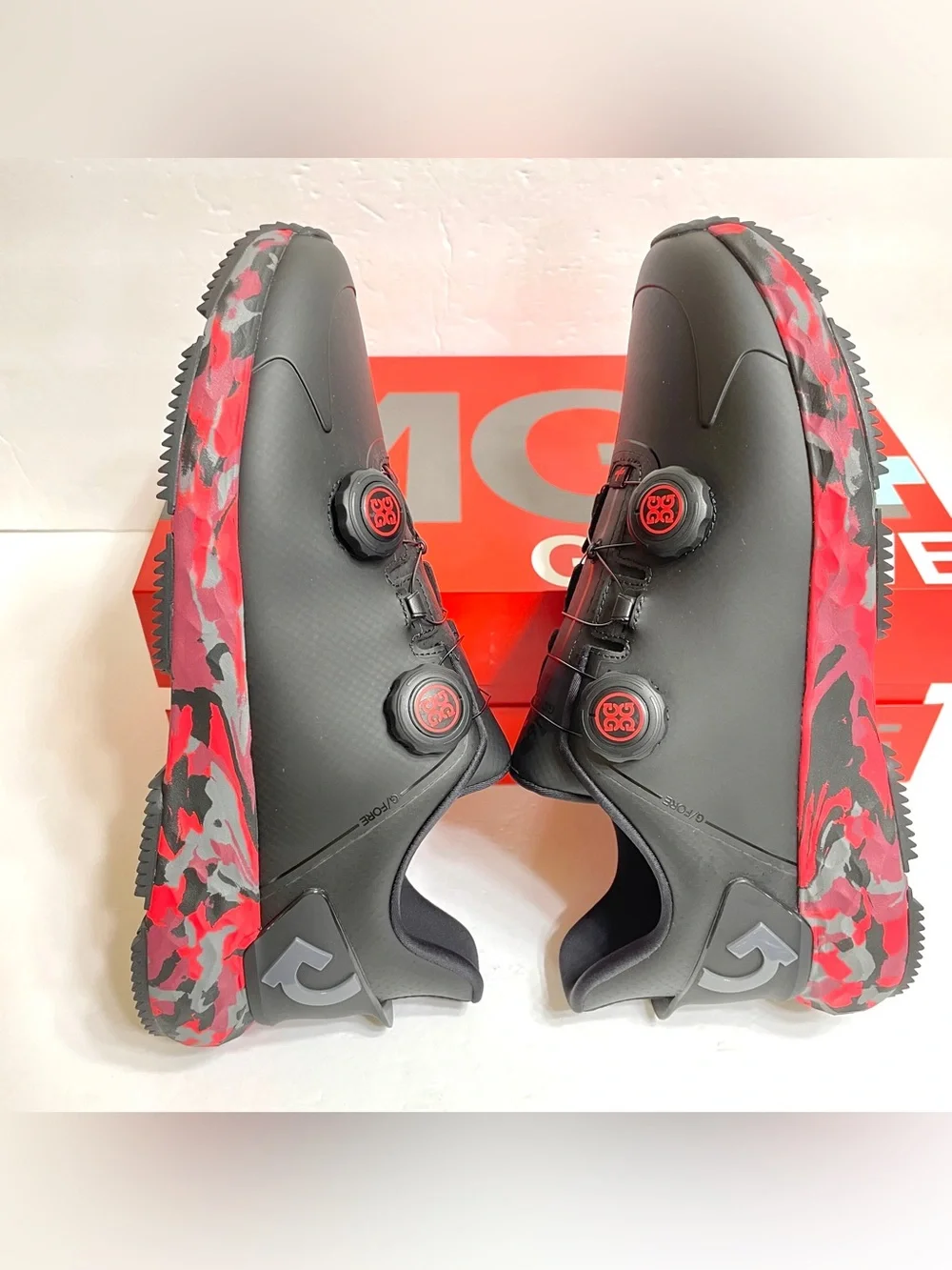 G/FORE G/DRIVE Perforated TPU Camo Golf Shoes Men's Size 9 Onyx GMF000041